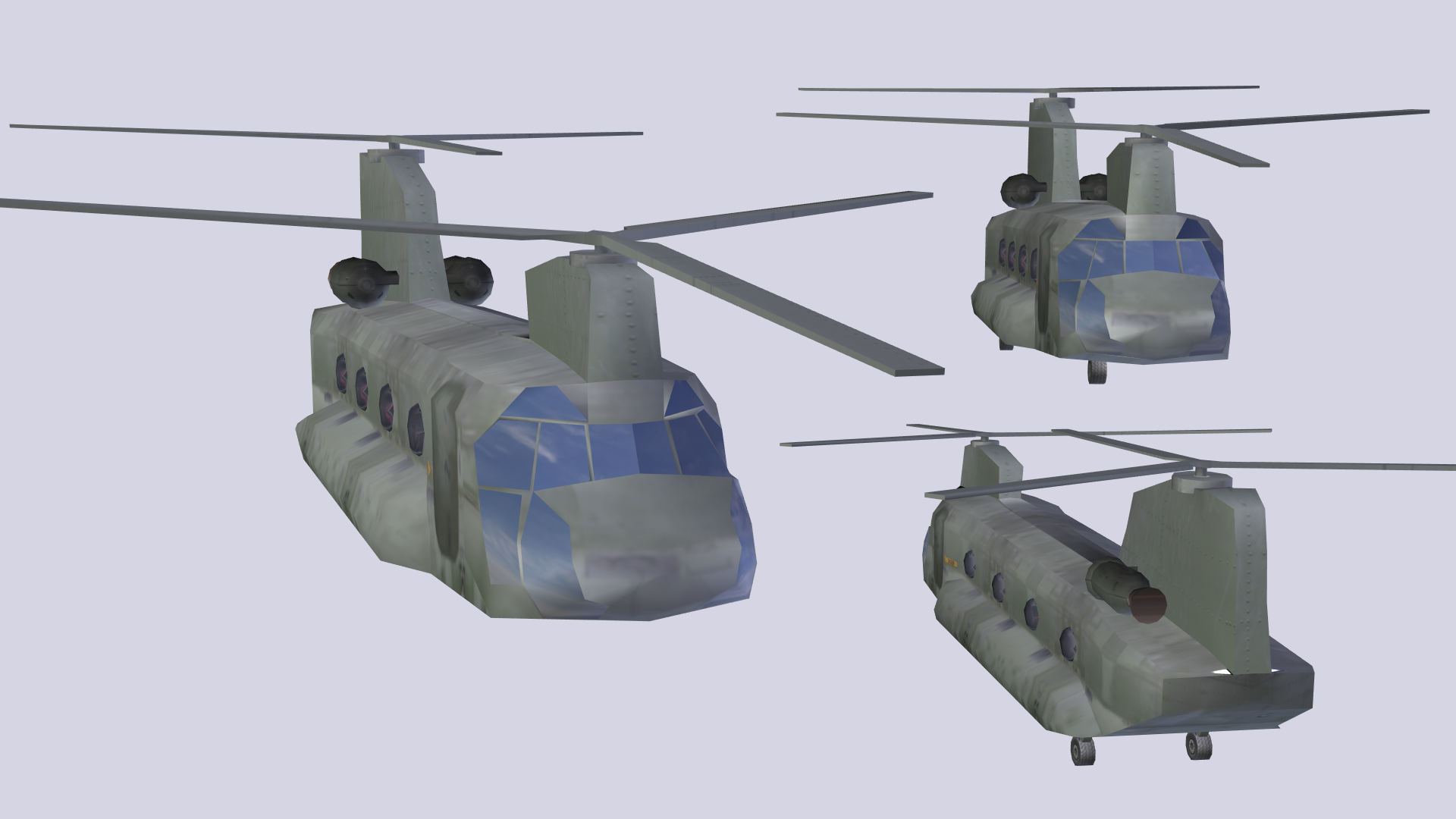 Helicopter LowPoly - Chinook CH47 preview image 1